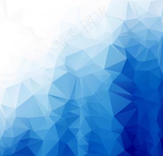 蓝色抽象不规则几何背景素材
