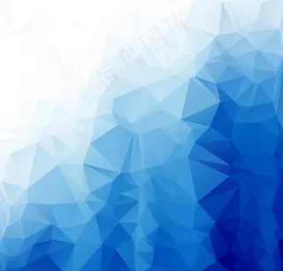 蓝色抽象不规则几何背景素材