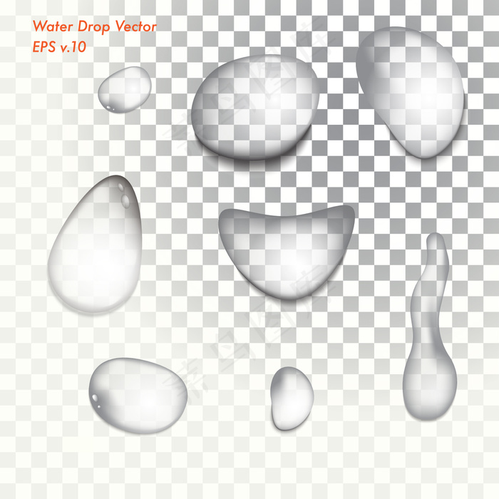 水纹水波纹浪花水珠夏季素材