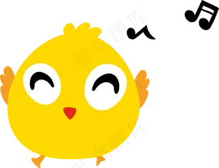 2017黄色小鸡形象设计素材