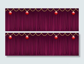 红色背景帷幕