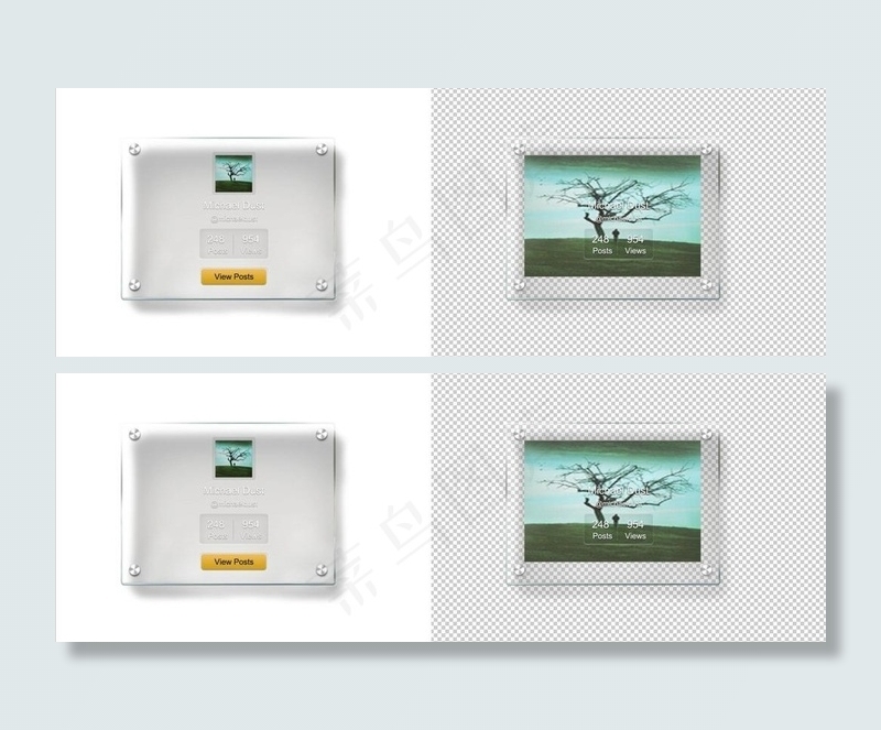 透明广告牌图片