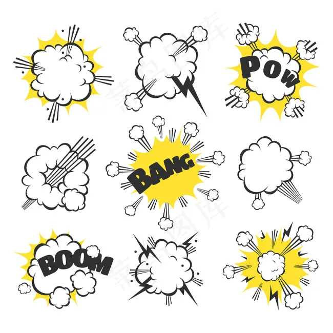 创意爆炸贴设计矢量素材eps,ai矢量模版下载