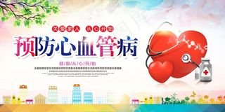 预防心血管病宣传展板