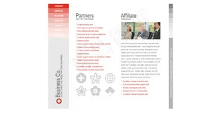 红色企业网站动画模板