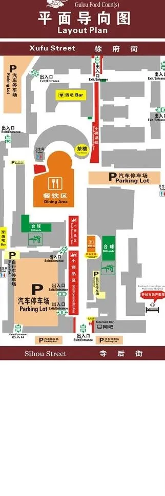 鼓楼位置图图片cdr矢量模版下载