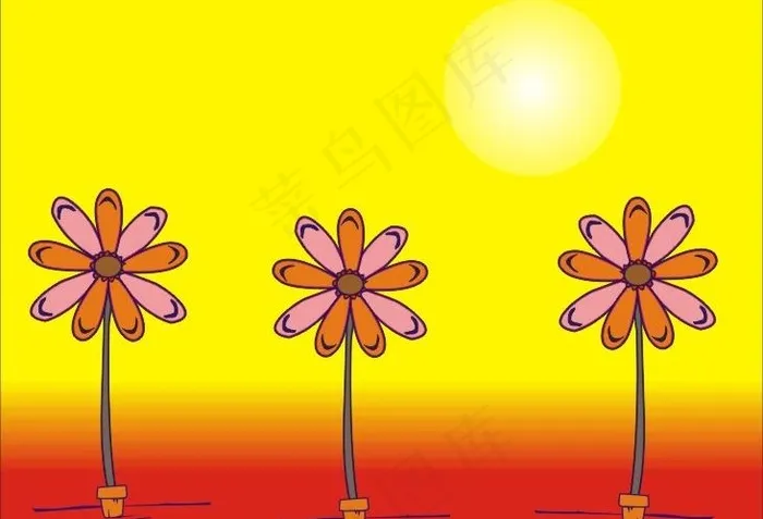 太阳花图片cdr矢量模版下载
