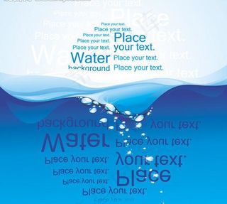 清爽蓝色海水背景图片