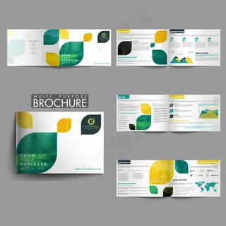 旅游环保创意矢量画册