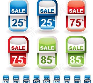 商场打折销售标签二