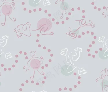 抽象线条人像底纹背景图片