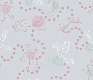 抽象线条人像底纹背景图片