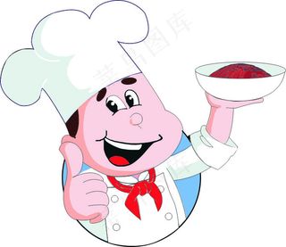 卡通厨师