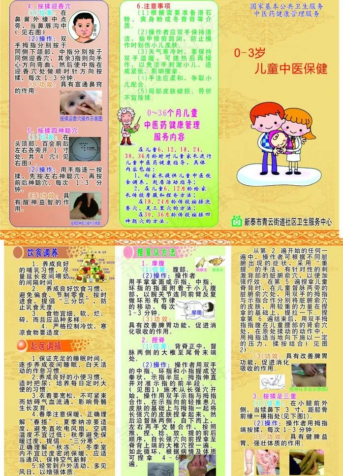 儿童中医保健图片cdr矢量模版下载