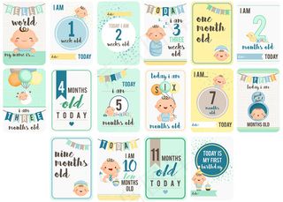 可爱的卡通婴儿元素矢量素材