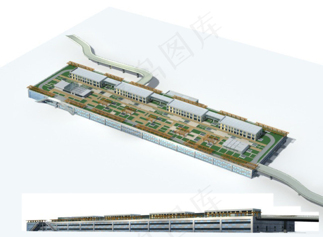 公共建筑设计商业办公楼3D模型