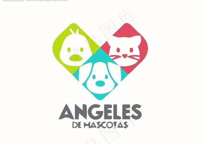 动物logo图片ai矢量模版下载