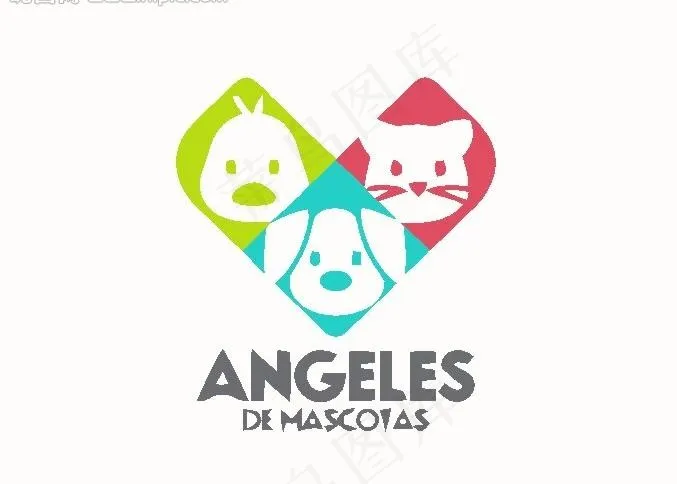 动物logo图片ai矢量模版下载