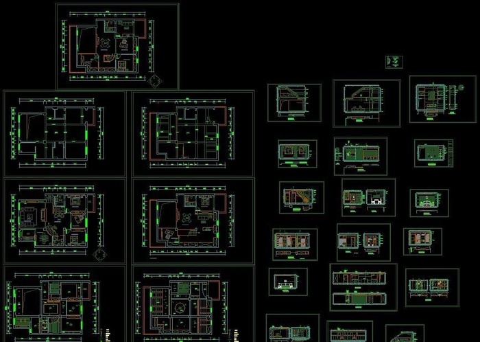 别墅建筑CAD施工图