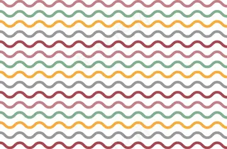 多彩波浪线条png元素素材