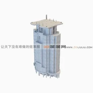3D办公楼模型