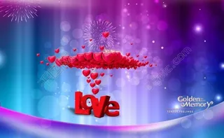 婚礼绚丽梦幻背景图片