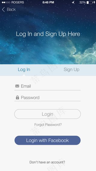简洁APP登录界面