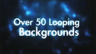 50个预设蓝色粒子循环背景AE模板