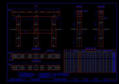 引桥桥墩一般构造图