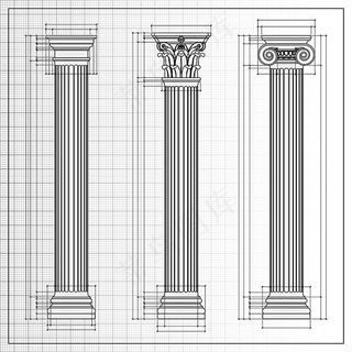 漂亮的罗马柱设计图
