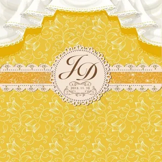 黄色 婚礼 背景图