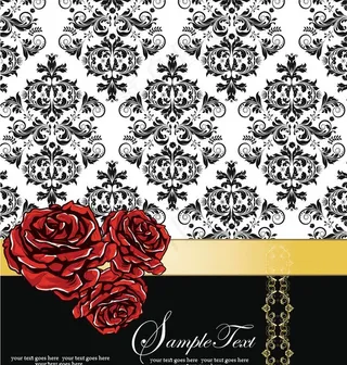 欧式花纹矢量素材图片