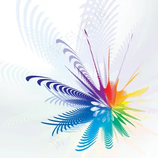 五颜六色的花卉突发背景