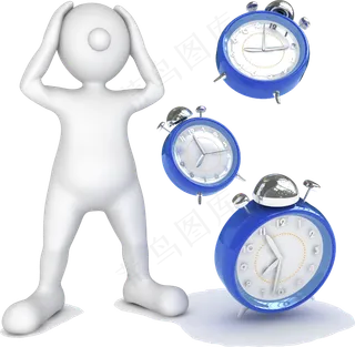 商务合作活动办公立体3D小人免扣