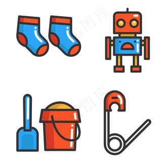 可爱母婴icon图标素材