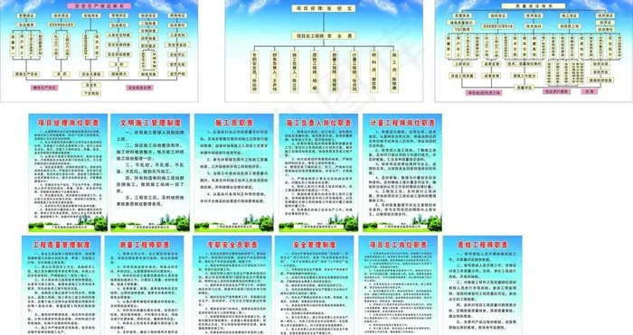 建筑公司制度表图片(210X297)cdr矢量模版下载