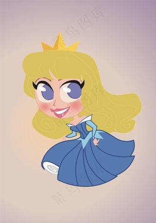 Q版公主小姑娘图片