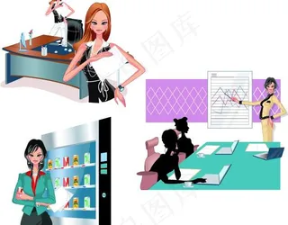 时尚办公人物图片