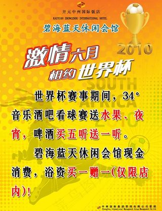 2010世界杯海报图片