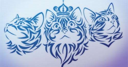可爱猫咪国王笔刷图片