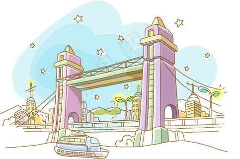 韩国线条艺术系列矢量素材42