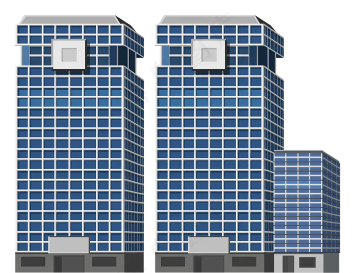大厦城市建筑png素材合集都市免扣(800X613)
