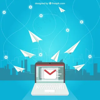 电子邮件概念与纸飞机