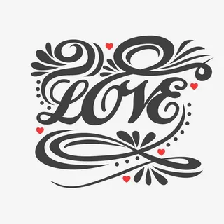 红色心形光效矢量素材