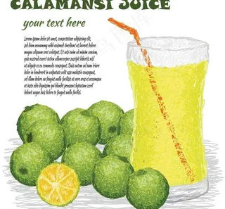 手绘柠檬柠檬汁图片