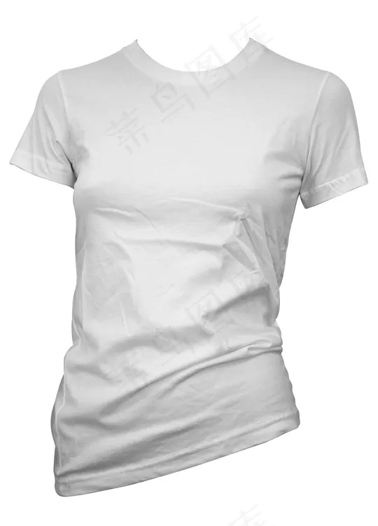 女款空白潮流短袖t-shirt模板...(1800X2500(DPI:240))psd模版下载