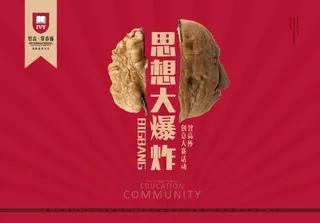 核桃 活动展板 思想大爆炸