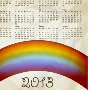 2013年日历矢量素材下载