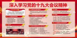 幸福都是奋斗出来的宣传展板设计素材