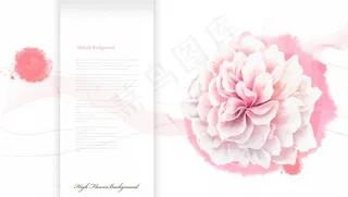 唯美浪漫花朵海报背景